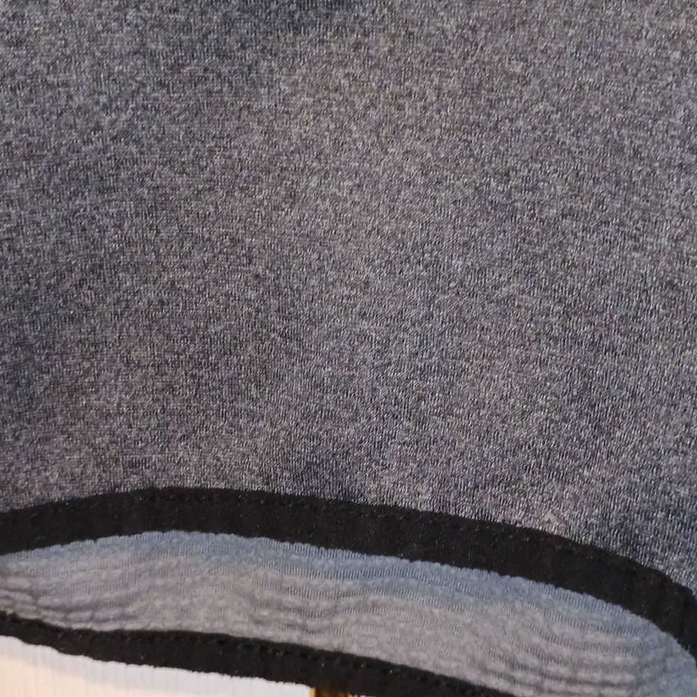 Avia Womens‎ Dark Gray Heathered Quarter Zip Long Sleeve Athletic Pullover Top L - Picture 4 of 12